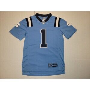 Youth North Carolina Tar Heels NCAA Footbal Jersey Colosseum Baby Blue #1 Size S